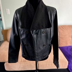 Faux leather jacket